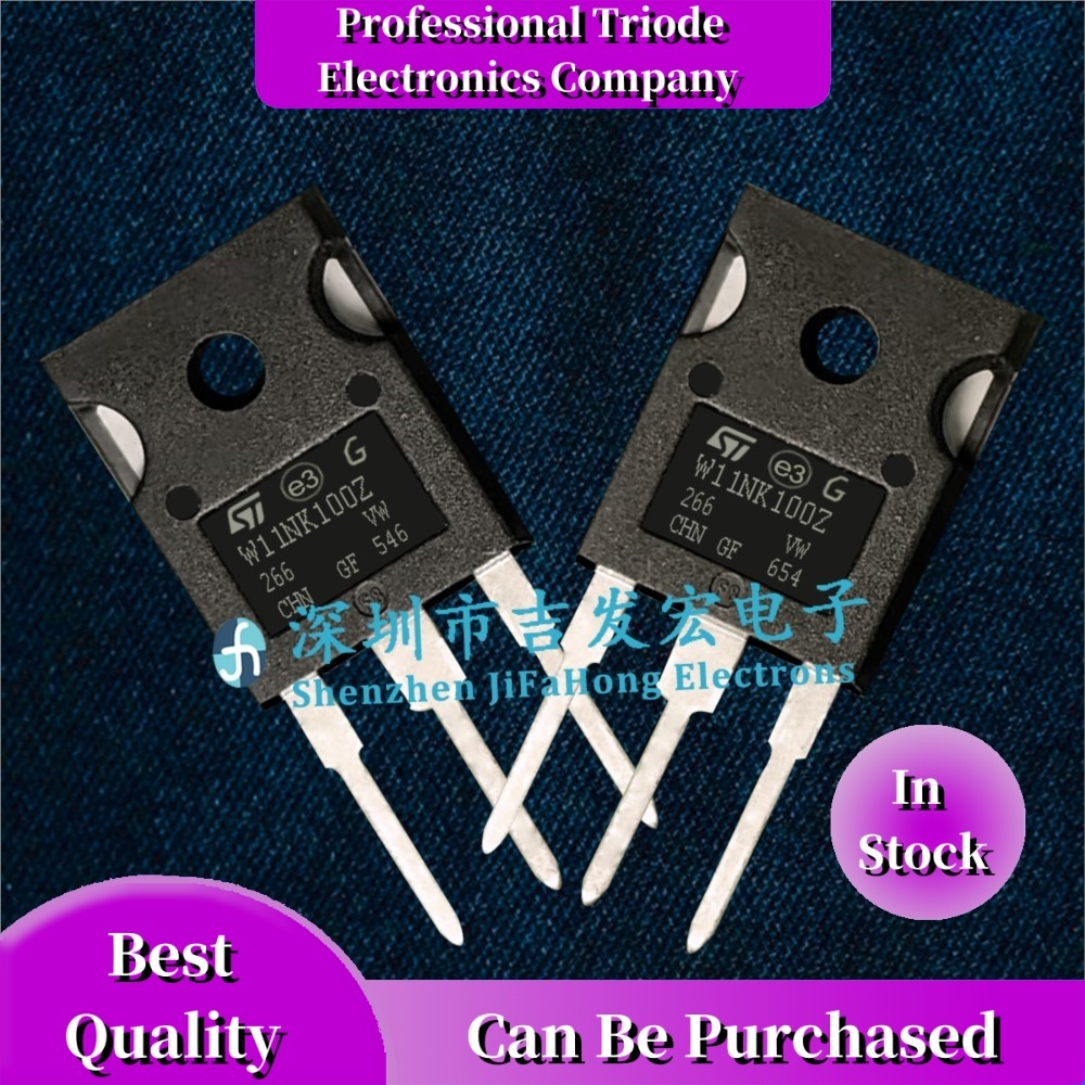 10PCS W11NK100Z STW11NK100Z TO-247 1000V 8.3A 10คุณภาพดีที่สุด