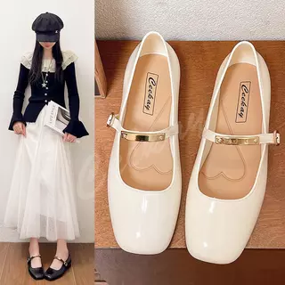 รองเท้าคัชชูรองเท้าผู้หญิงน่ารัก รองเท้าใส่ลำลองหุ้มส้นรองเท้าผู้หญิงมาใหมCK64