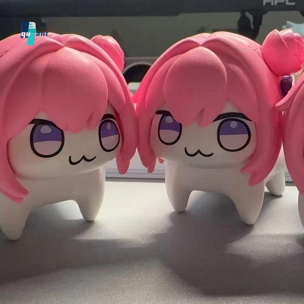 QUANTUMSKY Nikke Doro ตุ๊กตา, ตุ๊กตา PVC หลายแสดงออกเทพธิดาแห่งชัยชนะรูป, เด็ก Kawaii 7 ซม.ตกแต่งบ้า