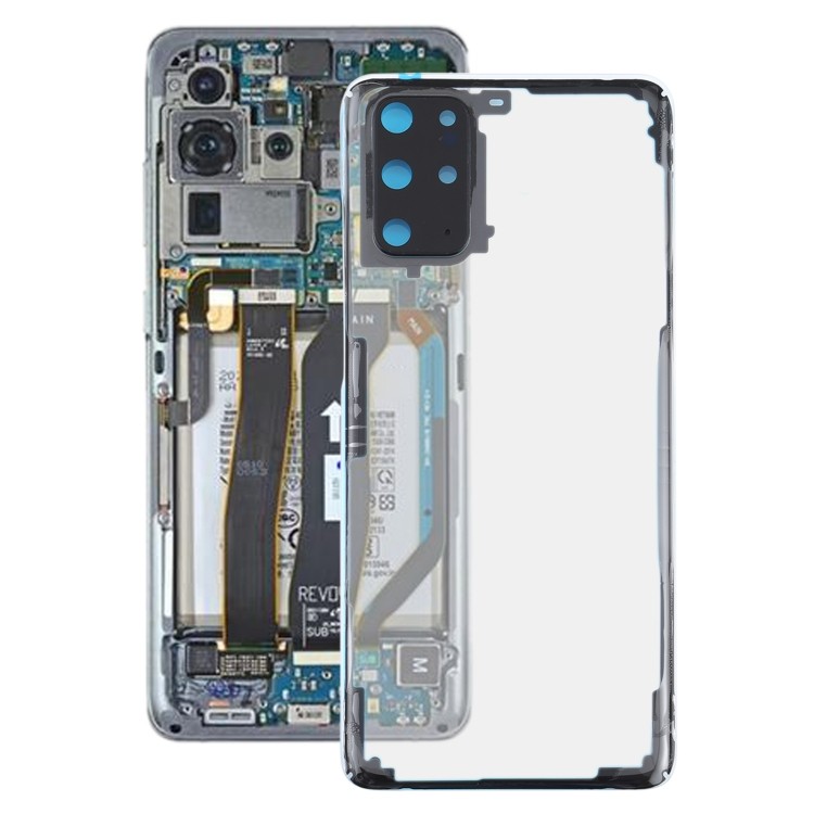 สําหรับ Samsung Galaxy S20+ SM-G985 SM-G985F SM-G985F/DS แก้วโปร่งใสแบตเตอรี่ฝาหลัง (โปร่งใส)