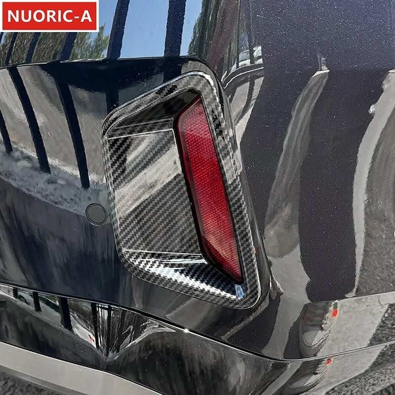 ไฟตัดหมอกด้านหลังกรอบตกแต่งฝาครอบสําหรับ BMW 5 Series i5 G60 2024 จัดแต่งทรงผมรถอุปกรณ์เสริมภายนอก