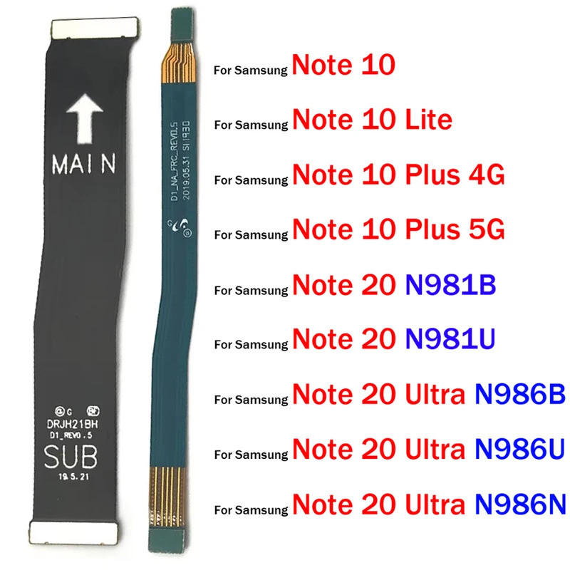 Wi-Fi สัญญาณเสาอากาศบอร์ดหลักเชื่อมต่อเมนบอร์ด Flex สําหรับ Samsung หมายเหตุ 10 Plus Lite/หมายเหตุ 20 Ultra N981B N981U N986B