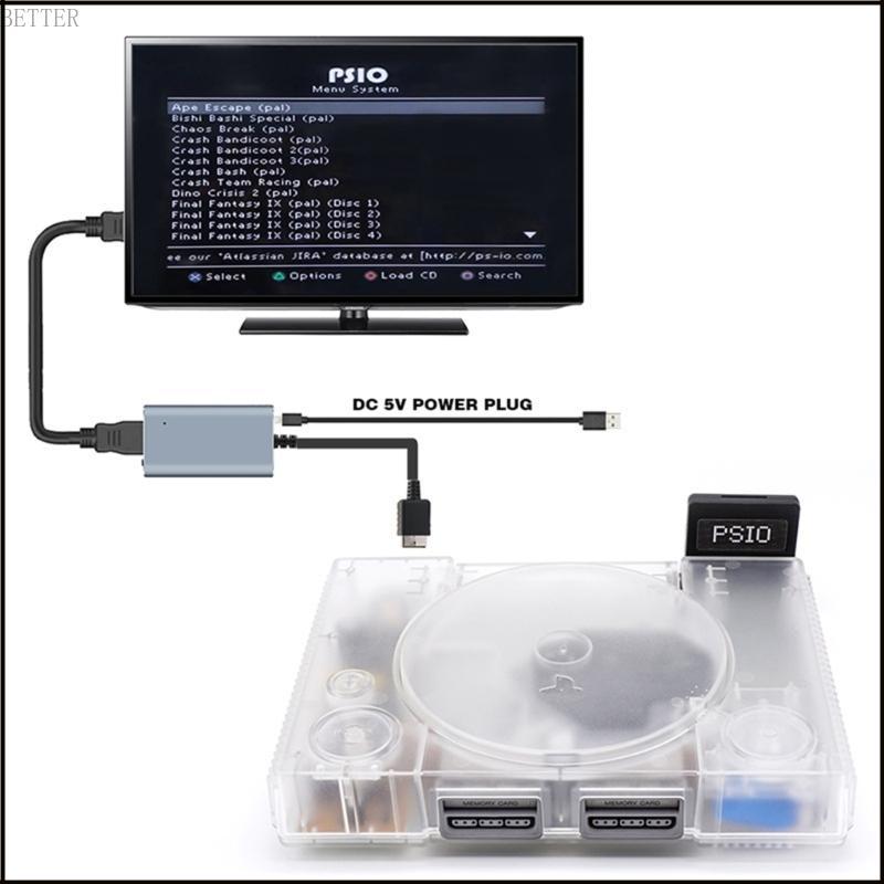 BETT PSIO Optical Drive Emulator Kit Fit สําหรับ PS1 เครื่องหนาอุปกรณ์เสริมสําหรับเล่นเกม