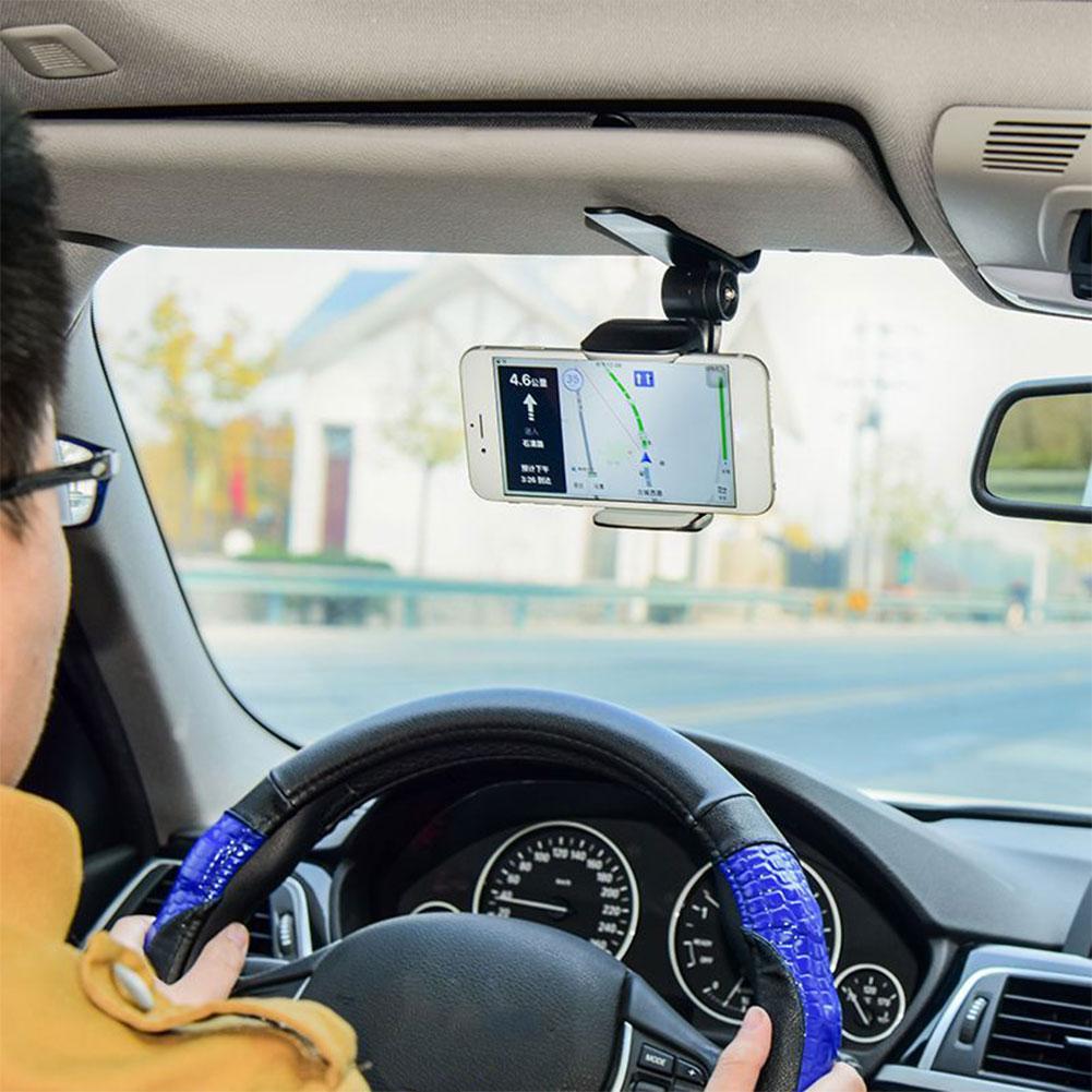 Abs Sun Visor ที่วางโทรศัพท์ในรถยนต์ Sun Visor Navigation ที่วางทนทาน Selfie Live W4i7