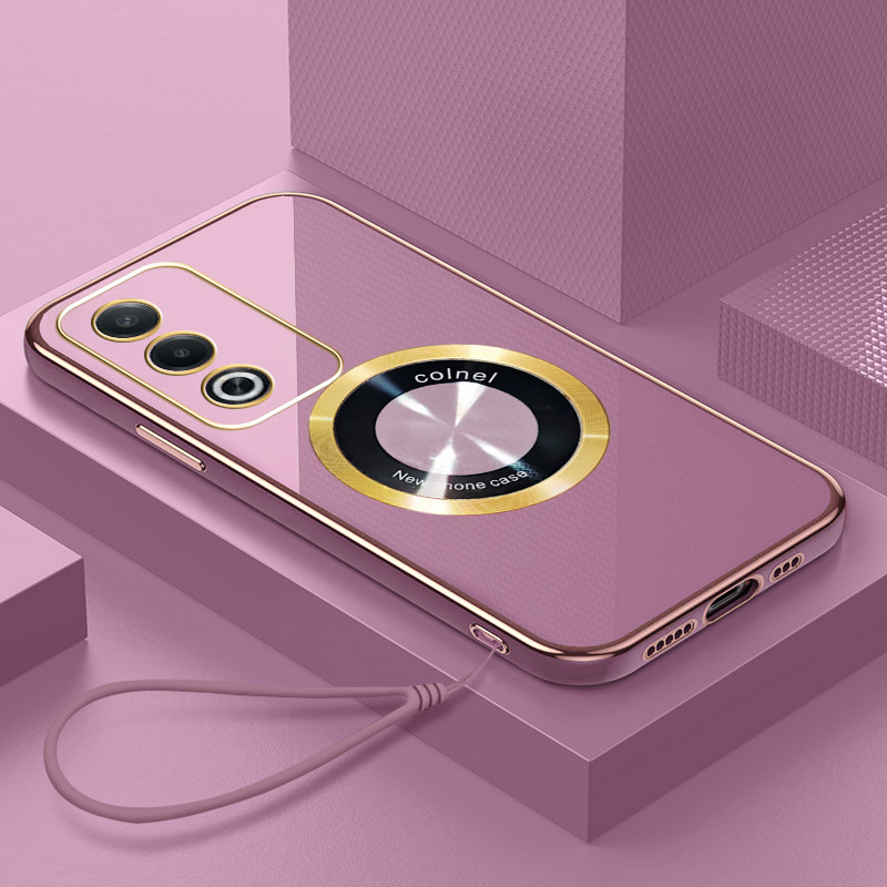 แฟชั่นสีลูกกวาดสําหรับ OPPO A3 Pro A80 K12X PKD130 CPH2639 CPH2667 ซิลิโคนอ่อนนุ่มชุบกระจกบิดเบี้ยวแ