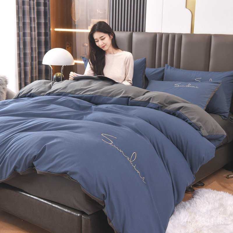 Mi x2150x200 ซม.ล้างผ้านวม Non-4 ชุดสี่ชิ้นแผ่น 2 เดี่ยว Mi 3 ผ้านวม ELRG