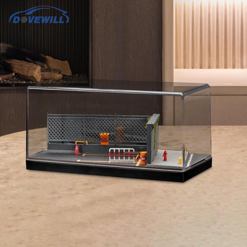 [Dovewill] 1/64 Scale Car Model Display Case Container Scenery Show Case Home Decor