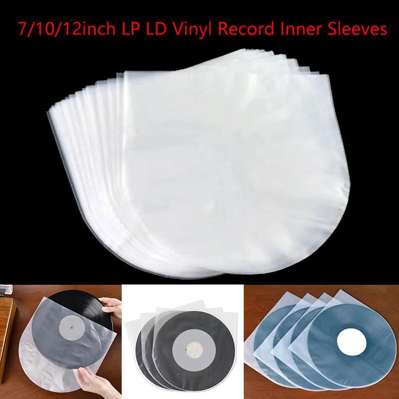 [LightHive] 50 ชิ้น 7/10/12 นิ้ว Clear Record Protecter LP บันทึกถุงพลาสติก Anti-static Record Inner Sleeves ถุงบรรจุภัณฑ์ปกใส (TH)