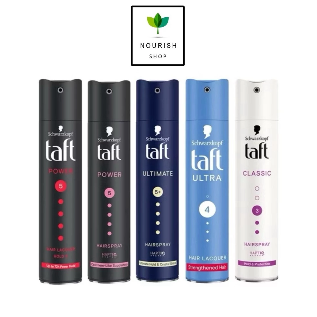Schwarzkopf Taft Hair Spray ชวาร์สคอฟ สเปรย์จัดแต่งทรงผม 250ml (Hold&Protection/Hold4/Hold5/Cashmere/Ultimate)