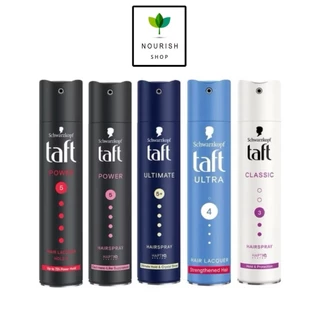 Schwarzkopf Taft Hair Spray ชวาร์สคอฟ สเปรย์จัดแต่งทรงผม 250ml (Hold&Protection/Hold4/Hold5/Cashmere/Ultimate)