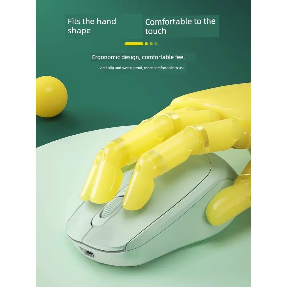 mouse bluetooth เมาส์ไร้สาย เมาส์ไร้สายสาวสํานักงานเงียบชาร์จเหมาะสําหรับ Asus HP Lenovo Dell คอมพิว