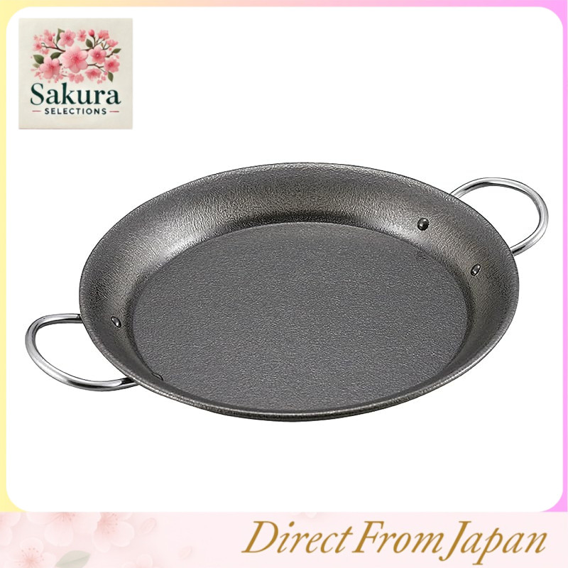 Captain Stag Glamping Kitchenware Frying Pan Paella Pan Fiber Line