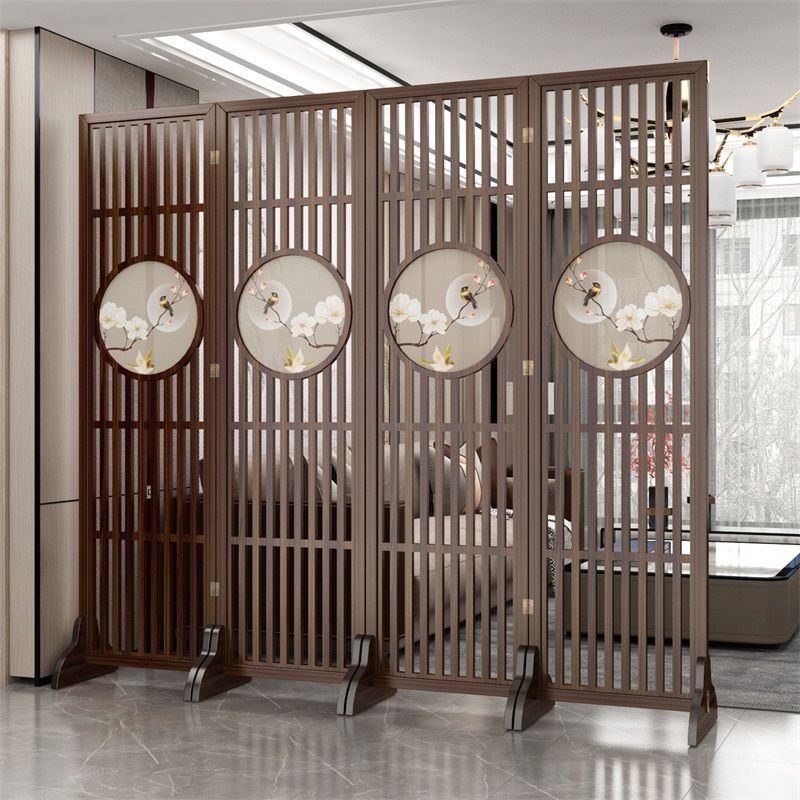 🍃 Partition screen living room partition shield foldable movable partition  divider room entrance de