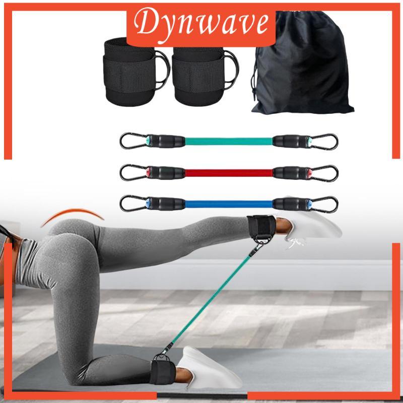 [Dynwave] ยางยืดต้านทานข้อเท้าพร้อมข้อมือ อุปกรณ์ออกกําลังกาย 10lbs, 20lbs, 30lbs,