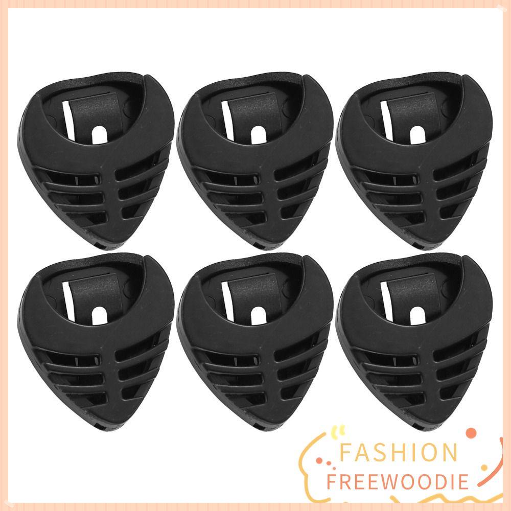 FREEWOODIE 6 ชิ้น Pick-on Guitar Pick Holder, Guitar Pick Stick-on Guitar Pick Holder, Stick-on Guit