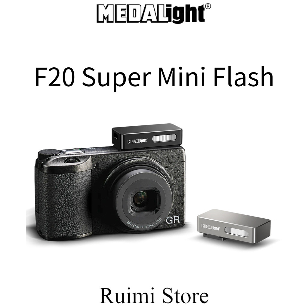 แฟลช MEDALight F20 Mini สําหรับ Ricoh GRIII GRIV GR III GR IV GRIIIx GR IIIx GR4/GR3/GR3X