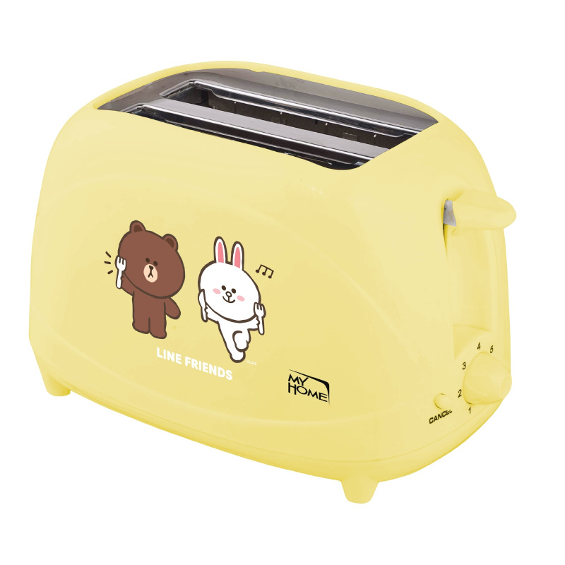 MY HOME เครื่องปิ้งขนมปัง รุ่น TL-123 สีเหลือง