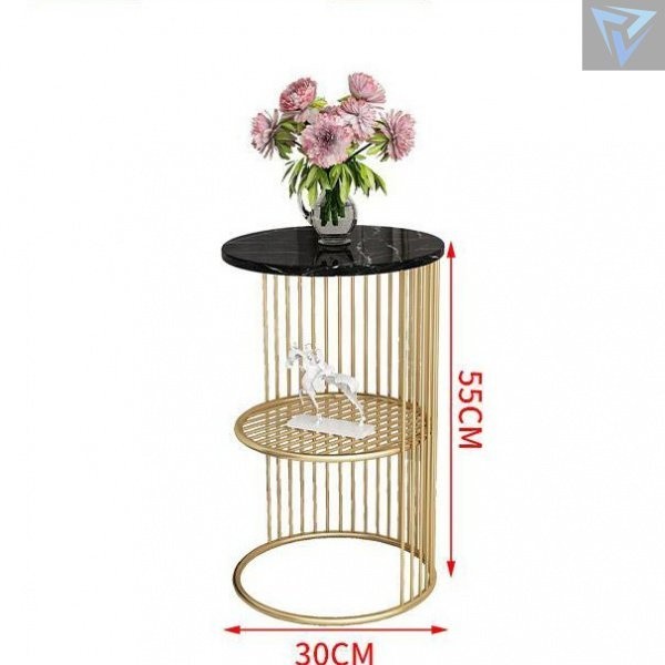 pleasure settle down Nordic side table marble coffee table storage table iron bedside modern double 