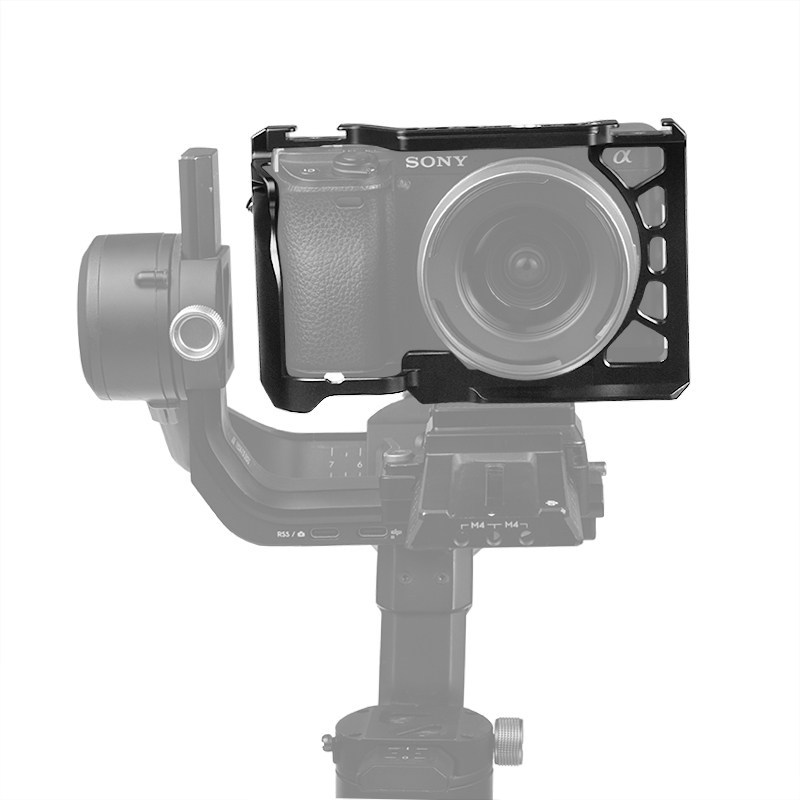 กรงกระต่าย (Camera Cage) โลหะทั้งชิ้นสำหรับกล้อง Sony A6500, A6400, A6300, A6000 (พร้อมระบบกันสะเทือ