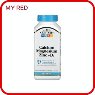 21st Century, Calcium Magnesium Zinc + D3, 250 Tablets