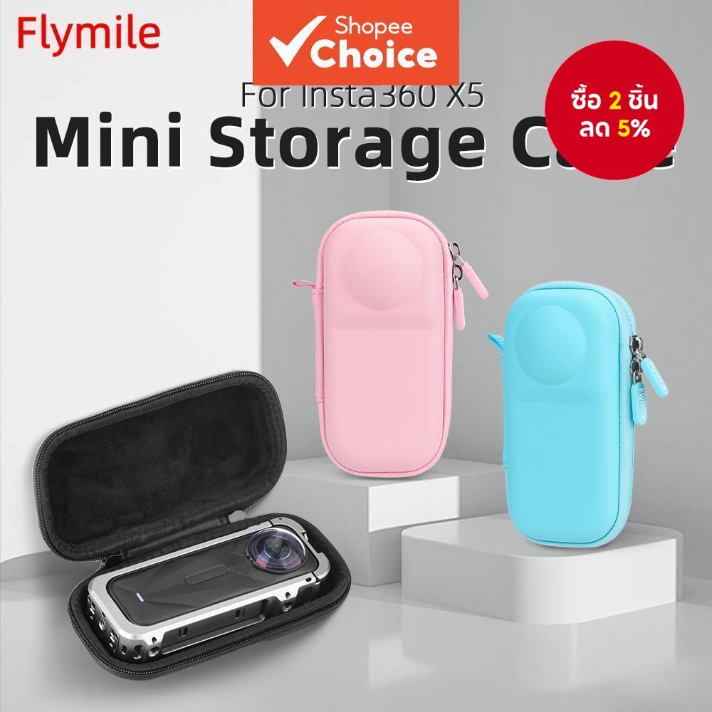 Flymile X5 กรงเก็บอุปกรณ์พกพาสําหรับ Insta360 X5 กรอบป้องกัน กระเป๋าถือกระเป๋าเดินทางมินิพกพาสะดวก