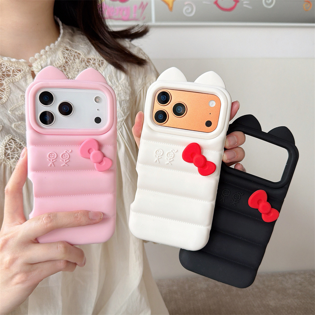 สําหรับIphone Case 17 Pro Max 16 Pro Max 15 Pro Max 14 Pro Max 13 Pro Max 3Dสามมิติการ์ตูนซิลิโคนนุ่มกรณี