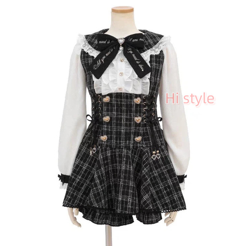 Jirai kei Liz lisa dupes lace Dearmylove dress ชุดสองชิ้น