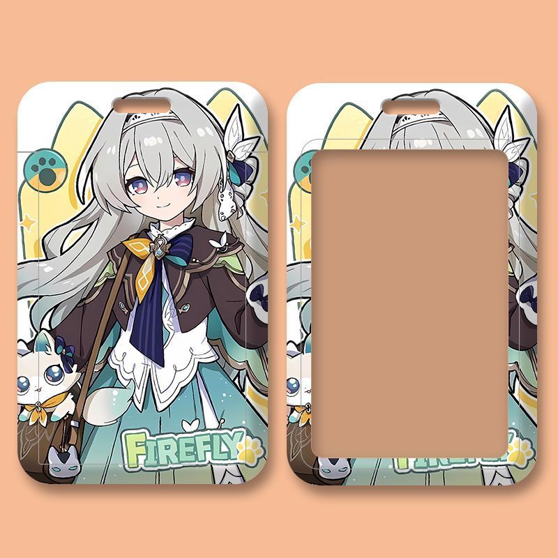 ที่ใส่การ์ด เฟรมการ์ดใส หลิวหยิงจือ ชางเนียว แมวแมวน้อยผู้ถือบัตรรถบัสบัตรทํางานกรณีป้องกันบัตรควบคุมการเข้าถึงบัตรวิทยาเขตกรณีการจัดเก็บ - รูปที่ 3