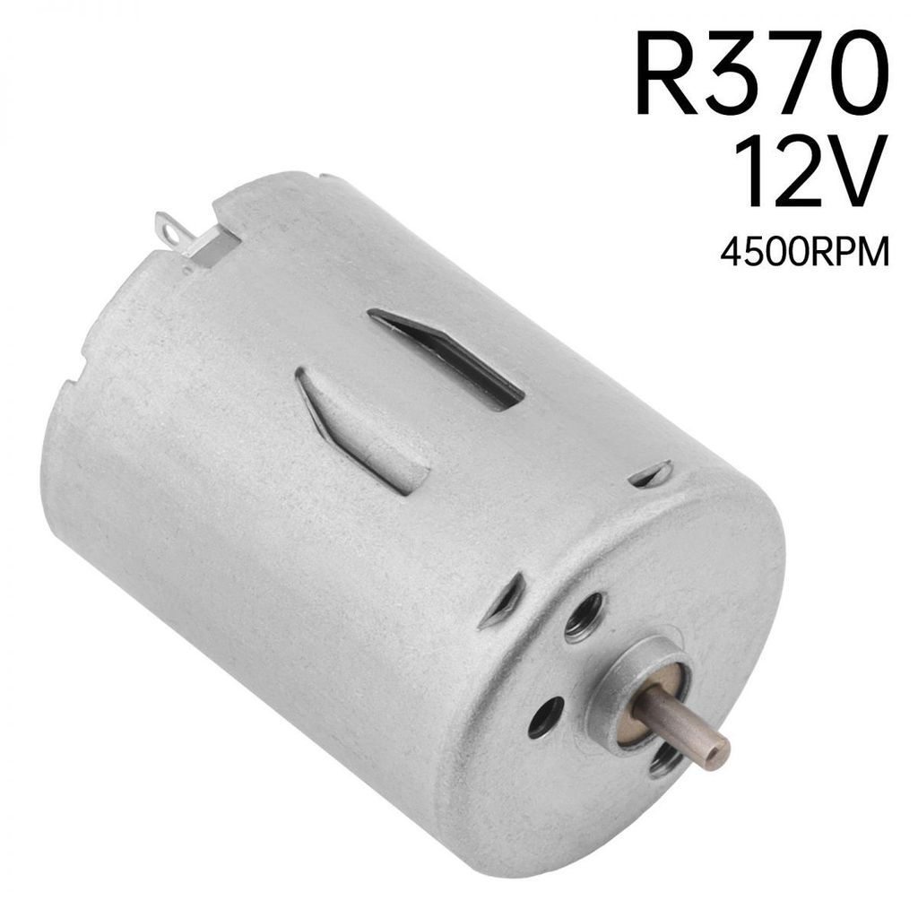R370 DC Motor 12V 4500RPM Micro Motor สําหรับพัดลม / เครื่องนวด / โครงการ DIY