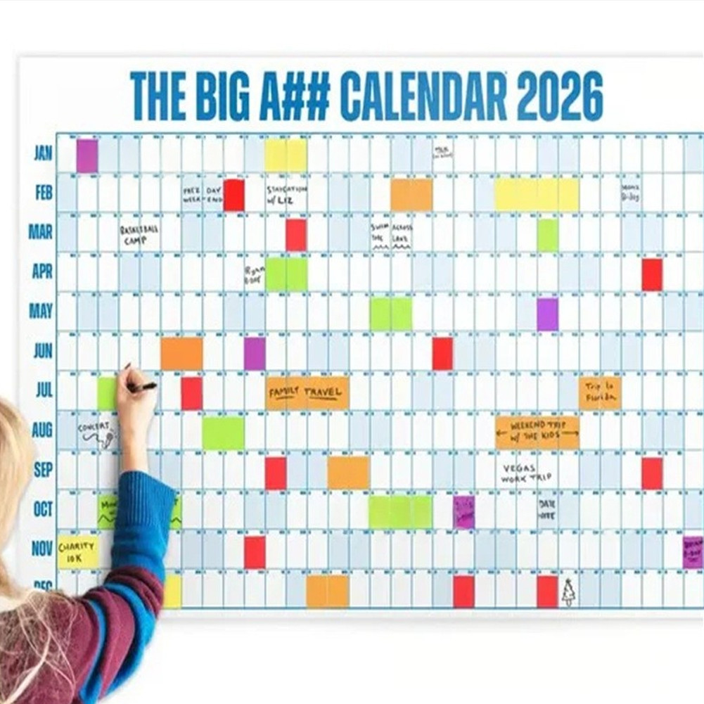 [DEC-New Arrivals] Big A## 2026 Dry-Erase Wall Calendar: Plan Your Year & Achieve Goals!❀