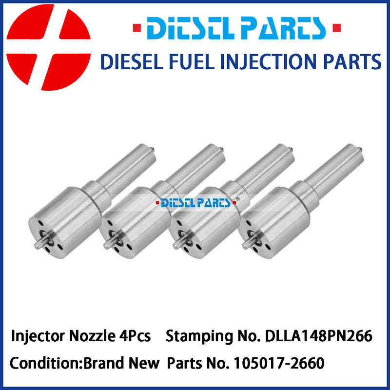 เคล็ดลับหัวฉีดหัวฉีดน้ํามันเชื้อเพลิงดีเซล 4x 105017-2660 DLLA148PN266 สําหรับ Nissan Elgrand ZD30 /
