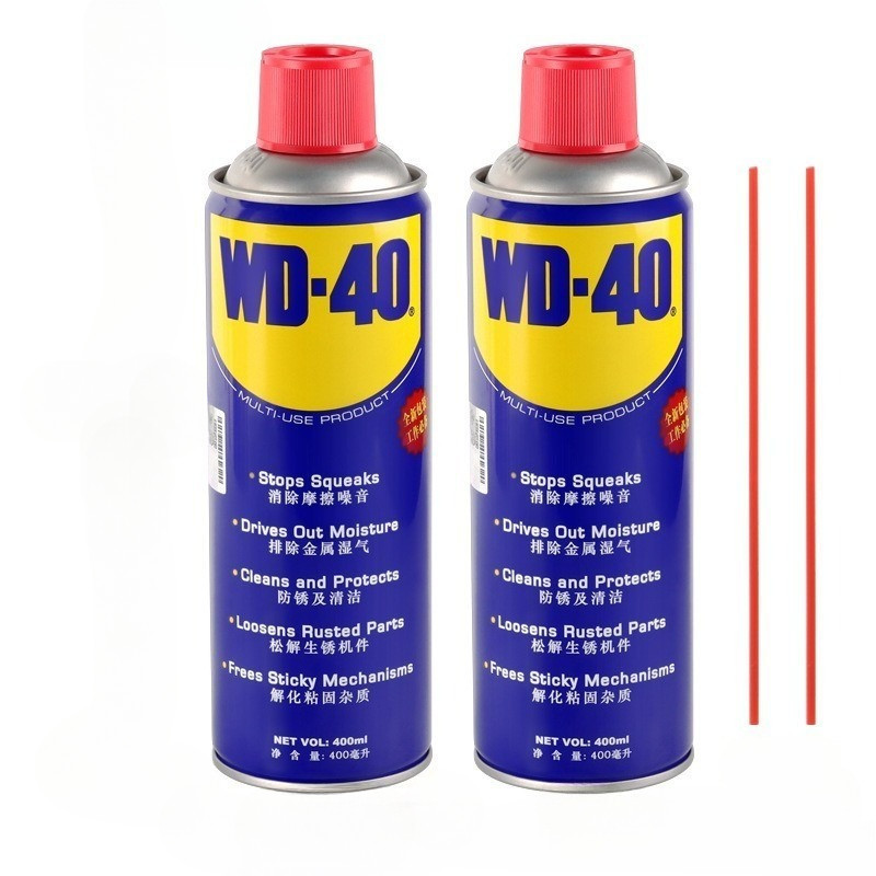 WD-40 น้ำมันอเนกประสงค์ ขนาด400 มล. WD-40 ใช้สำหรับหล่อลื่น คลายติดขัด ไล่ความชื่น ทำความสะอาด และป้องกันสนิม สีใส ไม่ม！