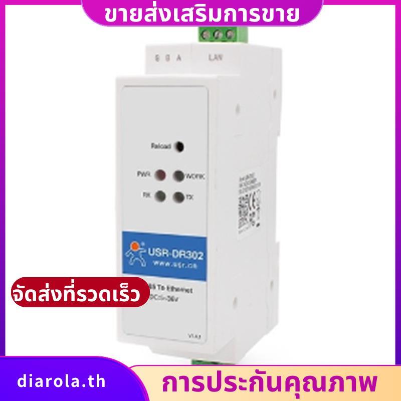 -DR302 Din Rail Serial RS485 to Ethernet IP Server Module Ethernet Converter Modbus RTU to Modbus Un