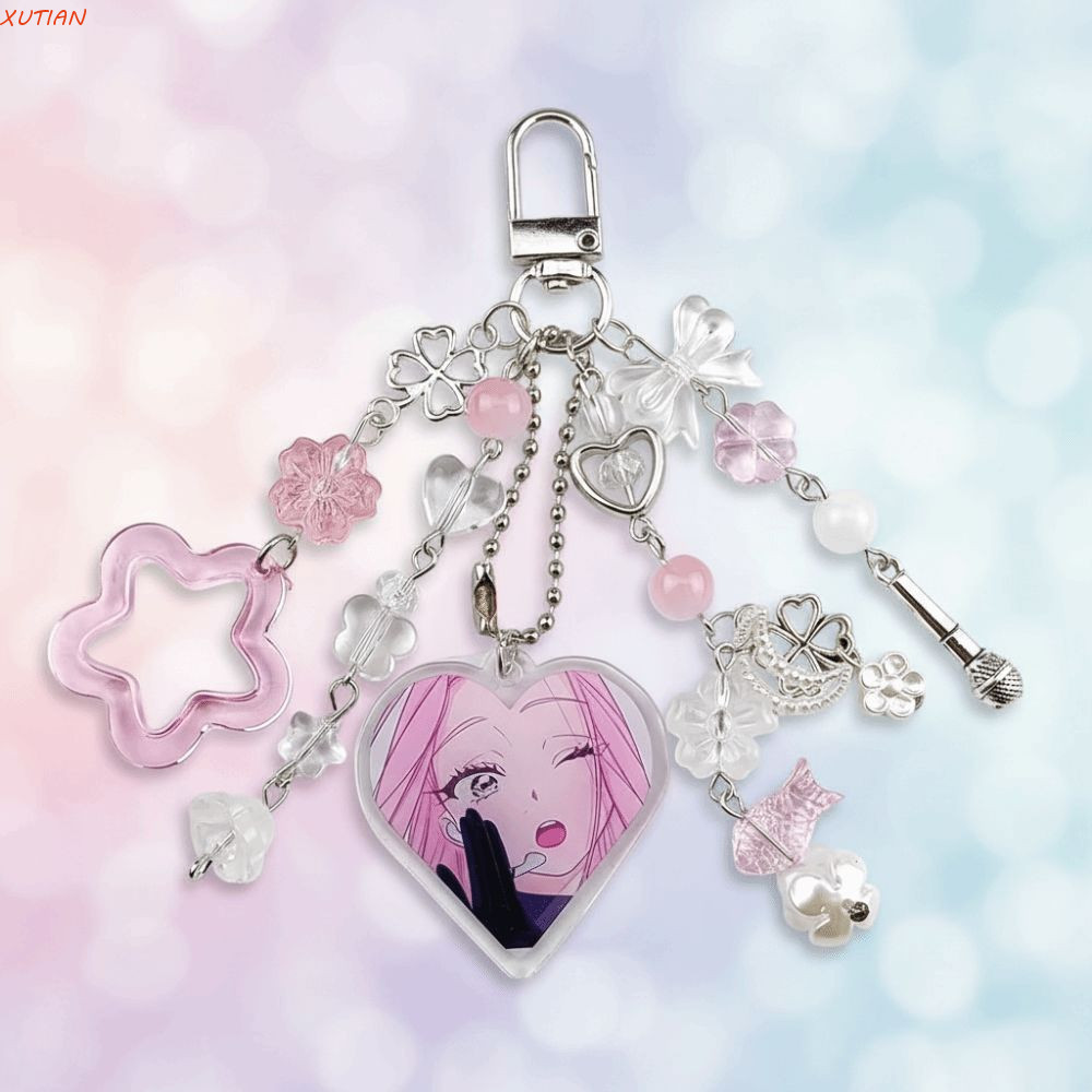 จี้ XUTIAN Mizi Sua, อะนิเมะอุปกรณ์ต่อพ่วงโทรศัพท์ Charm Alien Stage พวงกุญแจ, ความงามน่ารักลูกปัดจั
