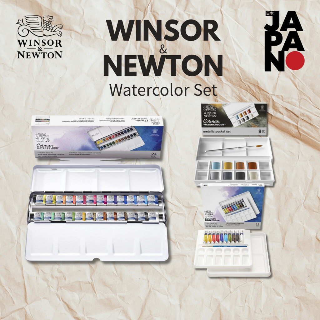 Winsor & Newton Cotman Watercolor 8 Color Metallic Pocket Set