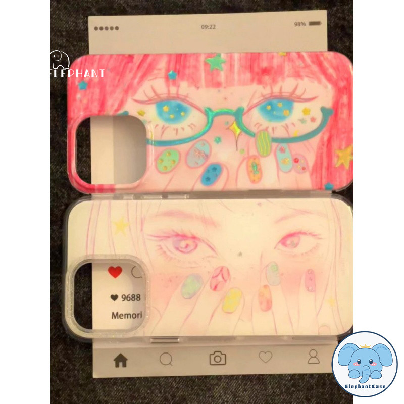 เคสไอโฟน 17 13 14 สำหรับ IPhone 17 13 15 16 11 14 12 Pro Max 15 16 14 Plus เคสโทรศัพท์IMD ใหม่ ลายตาแมวสวย