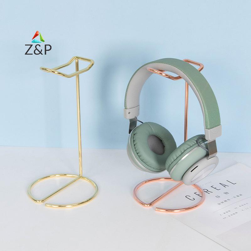 Z&P ขาตั้งหูฟังโลหะสีทองรองรับชุดหูฟังขาตั้งแร็คน่ารักที่วางหูฟังไร้สายรองรับหมวกกันน็อคเกมเมอร์ COD