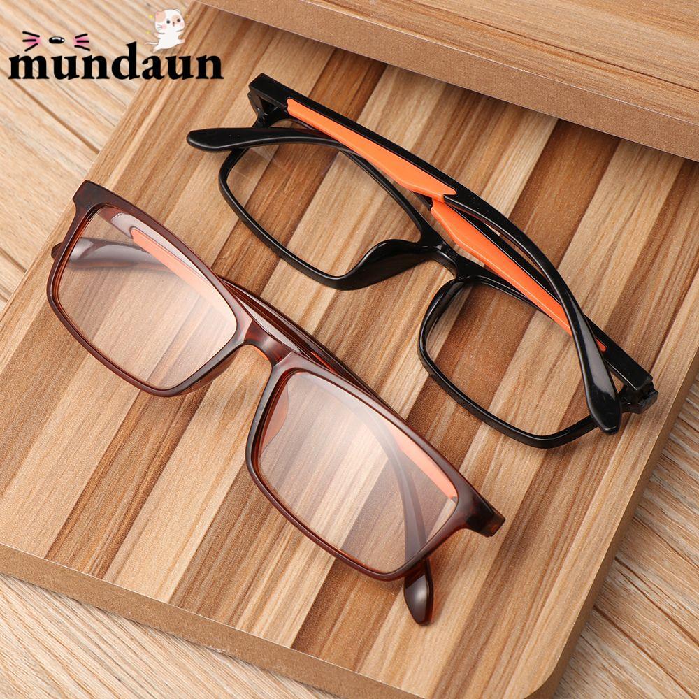แว่นสายตาขยาย MUNDAUN เลนส์ HD สำหรับผู้หญิงและผู้ชาย น้ำหนักเบาพิเศษ พกพาสะดวกสำหรับการอ่าน