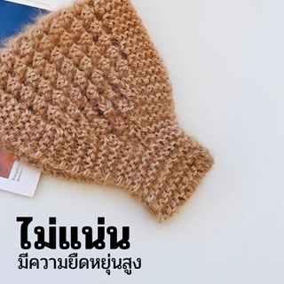 ผ้าคาดผมวินเทจ ไหมพรมถักเครื่อง เหมาะกับฤดูหนาว สําหรับผู้หญิง headband