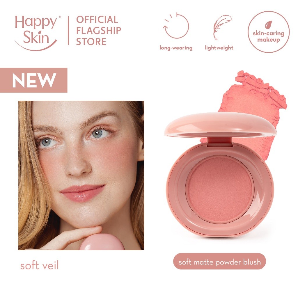 Happy Skin Second Skin Soft Matte Powder Blush