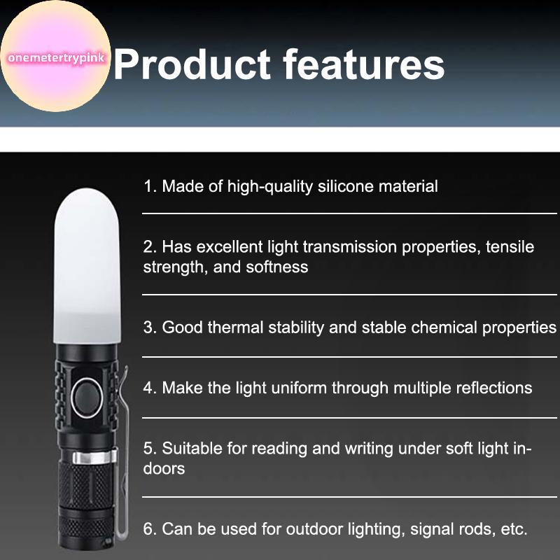 ONEPINK 2 ชิ้นซิลิโคนยืดหยุ่นไฟฉายโคมไฟสําหรับ SP31 SP35 IF22A C8G IF25A SP36 S2 C8 EA01 TS21 Q8 14-
