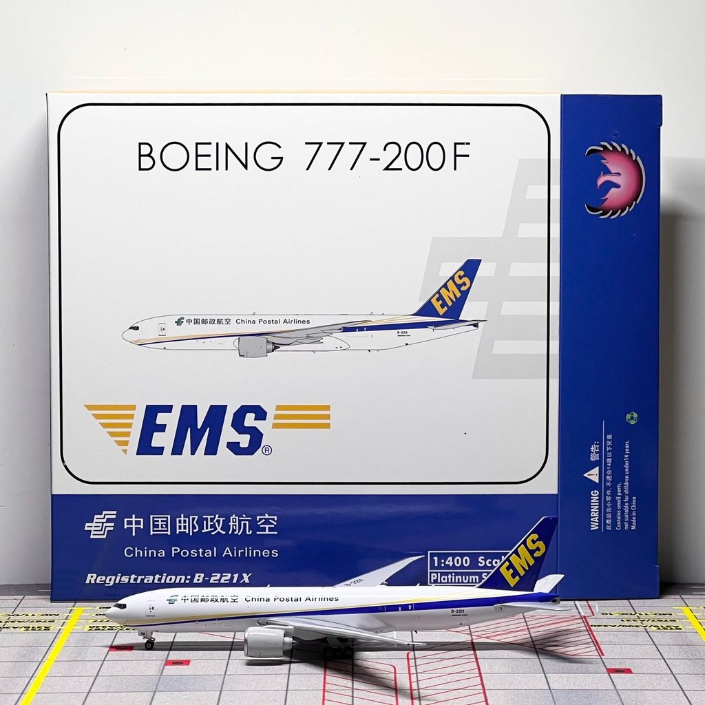 Phoenix 1: 400 เครื่องบินรุ่นจีนไปรษณีย์ Airlines โบอิ้ง 777-200F B-221X เครื่องบินขนส่งสินค้ายี่ห้อ