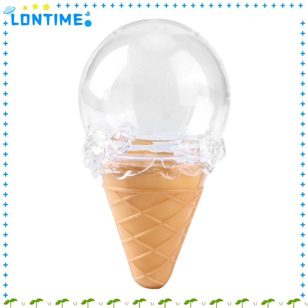 LONTIME 8 ชิ้นกล่องขนมไอศกรีม,รูปร่างไอศกรีมนํากลับมาใช้ใหม่กล่องขนมโปร่งใส,พรรคโปรดปราน 10x6 ซม./3.
