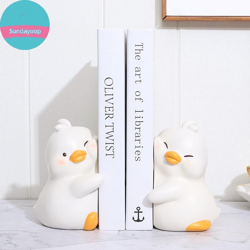 Sund น่ารักการ์ตูน Du กอดสัตว์หนังสือสิ้นสุดหนังสือผู้ถือตกแต่ง Bookends สําหรับโต๊ะ Office Home ชั้