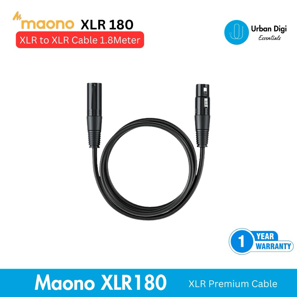 Maono XLR 180 - สายสัญญาณเสียง Maono XLR เป็น XLR ดั้งเดิม