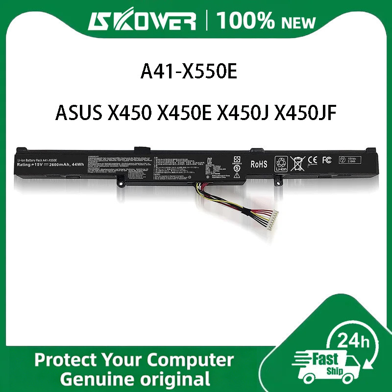 ใหม่ A41-X550E แบตเตอรี่แล็ปท็อปสำหรับ ASUS X450 X450E X450J X450JF X751M X751MA X751L X750JA A450J 
