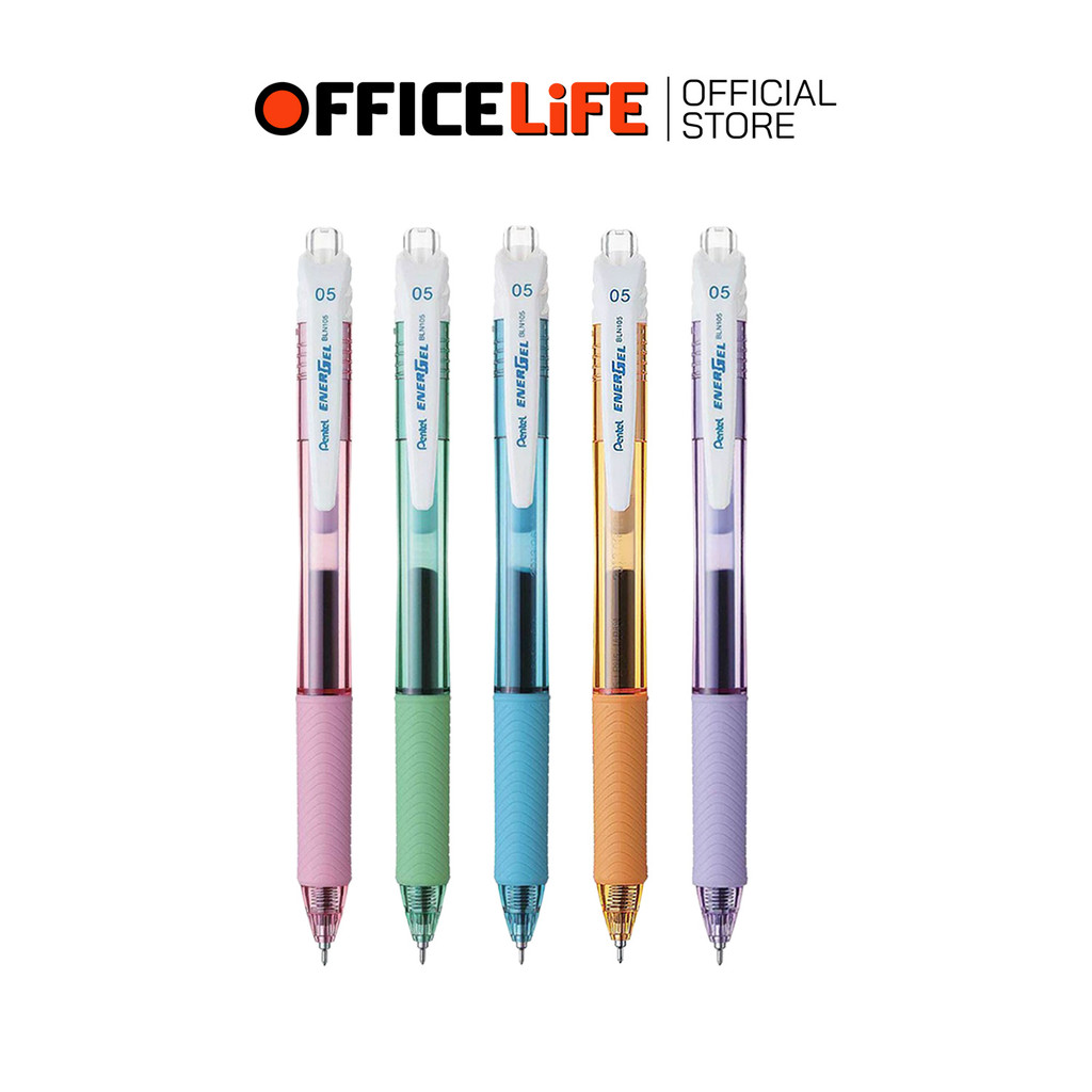 !! ราคาพิเศษ !! Pentel (เพนเทล) ปากกาเจล Energel รุ่น BLN105 ด้ามพาสเทล หมึกน้ำเงิน ขนาด 0.5มม (1 ด้าม)