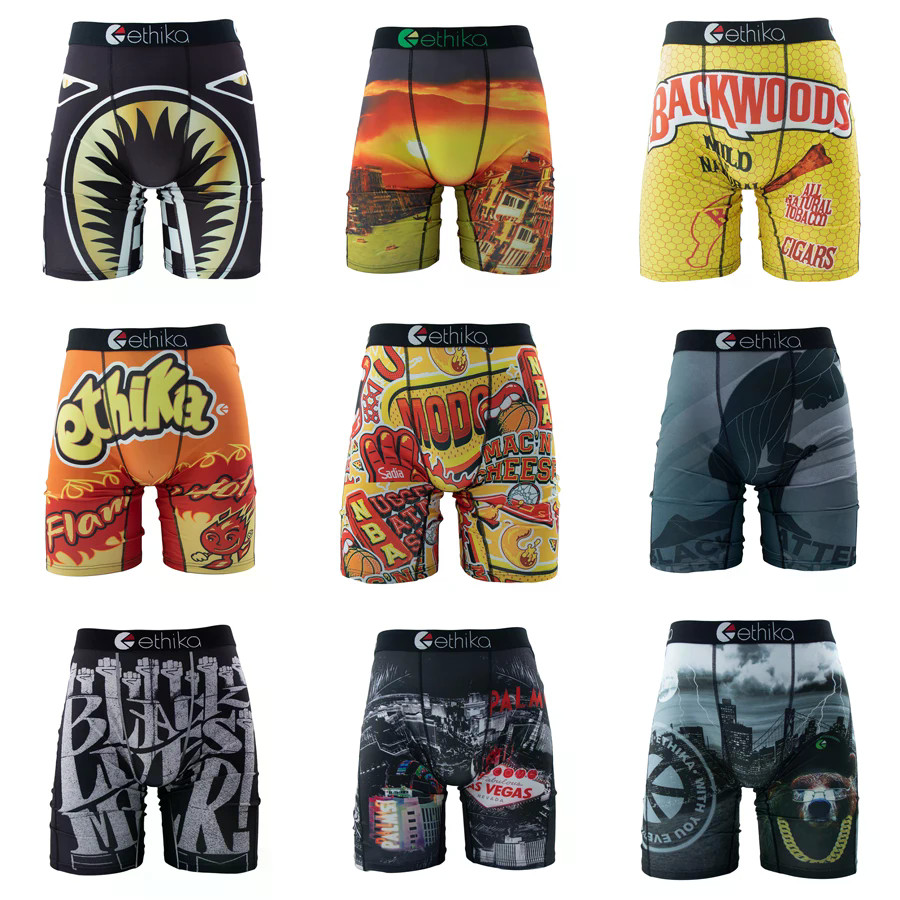 ETHIKA ชุดชั้นในผู้ชาย breathable สำหรับว่ายน้ำและนักมวย ไซส์ S-3XL