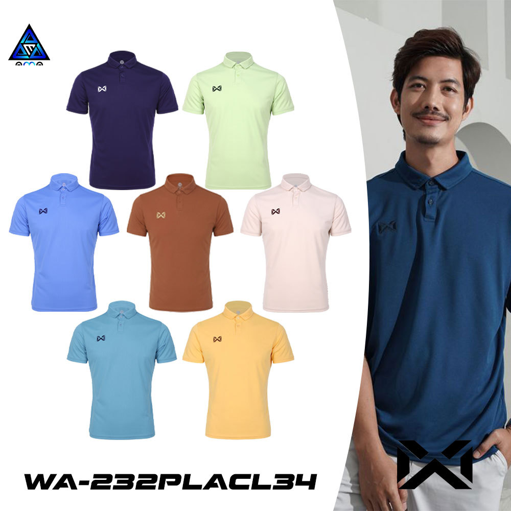 ลดแล้วลดอีก30% เสื้อ WARRIX รุ่น PIN รหัส WA-232PLACL34 วาริกซ์เสื้อโปโล WARRIX ชุด 1 แท้100%
