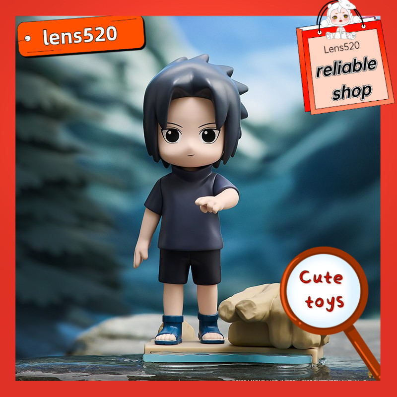 POPMART Secret Set Naruto Shippuden ในวัยเด็กกล่องตาบอด Sasuke Uchiha Naruto Uzumaki